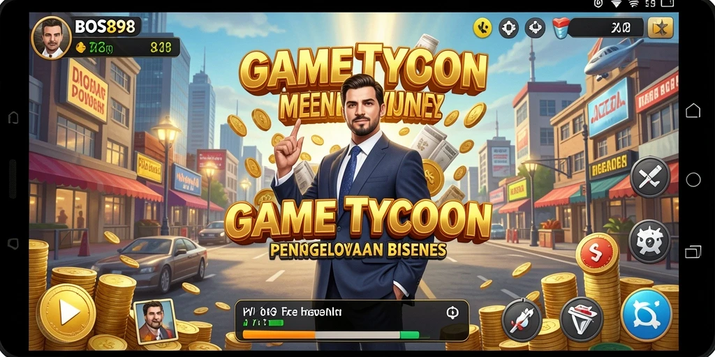 Tampilan gameplay menarik yang menunjukkan strategi bisnis di BOS898.