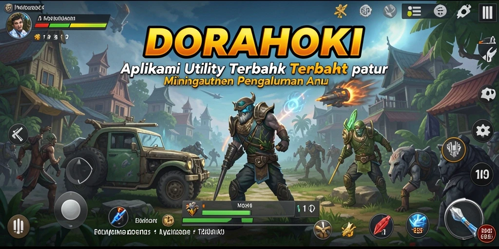 Tampilan antarmuka DORAHOKI yang bersih dan intuitif dengan fitur Utility.