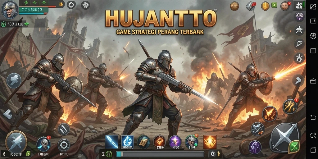 Tampilan menarik dan seru dari gameplay HUJANTOTO.