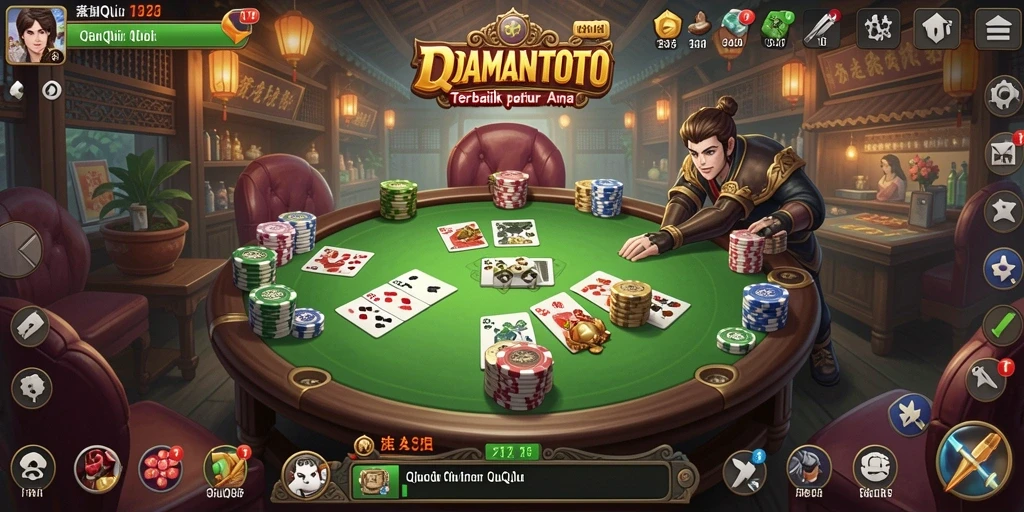 Screenshot gameplay QiuQiu IDAMANTOTO yang seru dan menantang.
