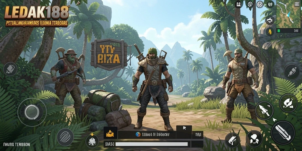 Tampilan menarik dari gameplay Open World LEDAK188.