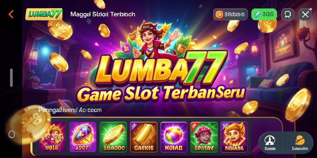 Tampilan screenshot gameplay Slot LUMBA77 yang menarik dan penuh warna.