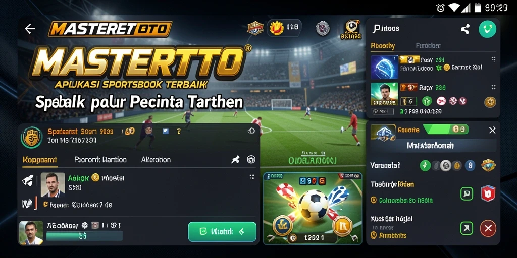 Tampilan utama MASTERTOTO yang menampilkan pilihan taruhan olahraga.