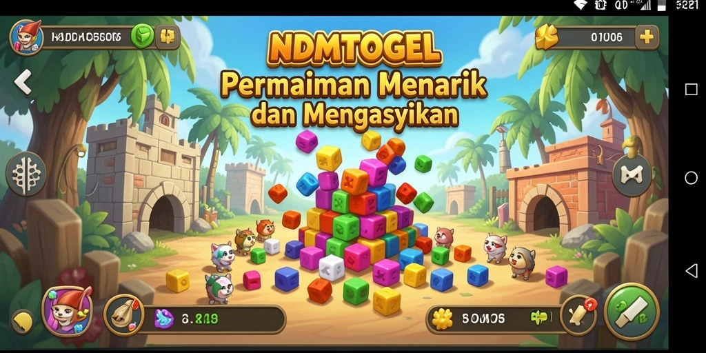 Screenshot gameplay NDMTOGEL dengan teka-teki yang mengasyikkan.