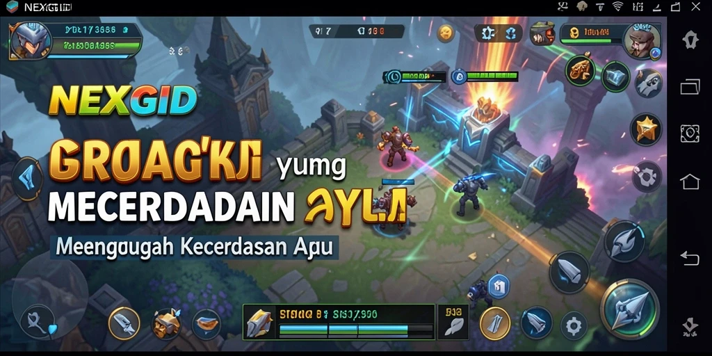 Screenshot gameplay <strong>NEXGID</strong> yang menampilkan aksi strategis yang memukau.