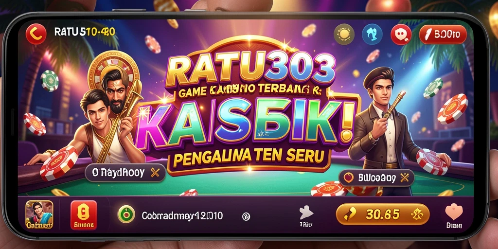 Tampilan menarik dari gameplay RATU303 saat bermain Kasino.