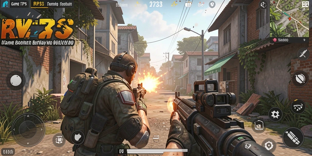 Tampilan gameplay menegangkan dengan aksi seru di RR33.