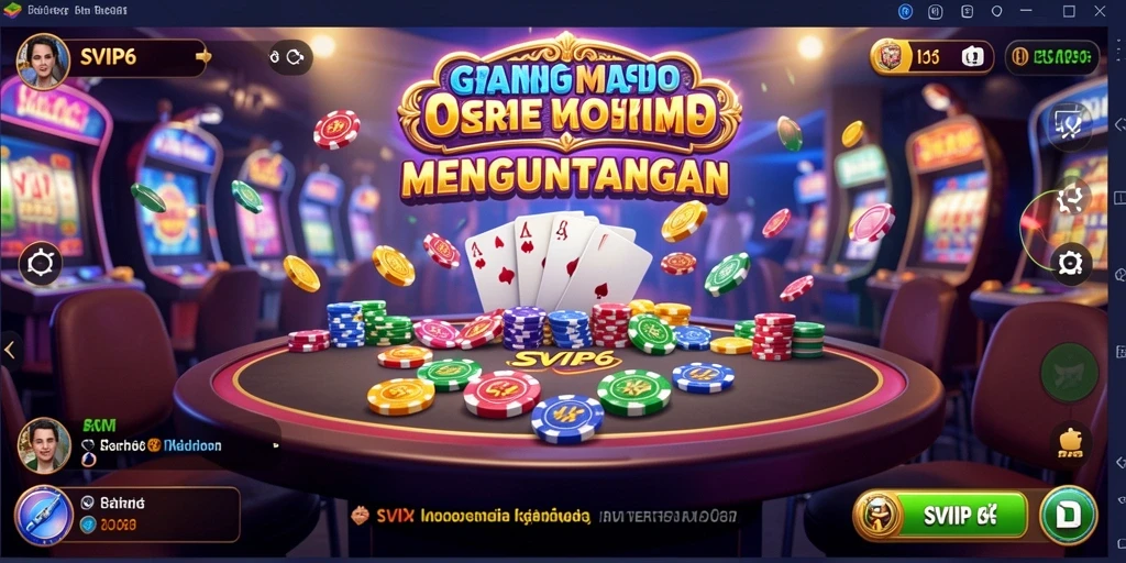 Tampilan menarik dari gameplay Kasino SVIP6 yang mengasyikkan.