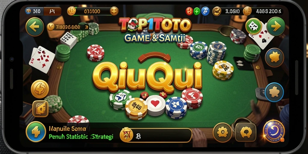 Screenshot gameplay QiuQiu TOP1TOTO yang mendebarkan.