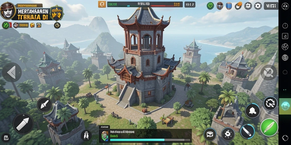 Tangkapan layar dari gameplay seru V07 dalam Tower Defense.
