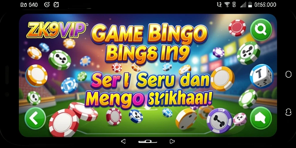 Screenshot gameplay ZK9VIP menampilkan suasana seru permainan Bingo.